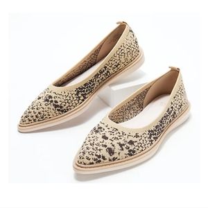 Louise et Cie Washable Knit Pointed-Toe Flats - Celete size 10
